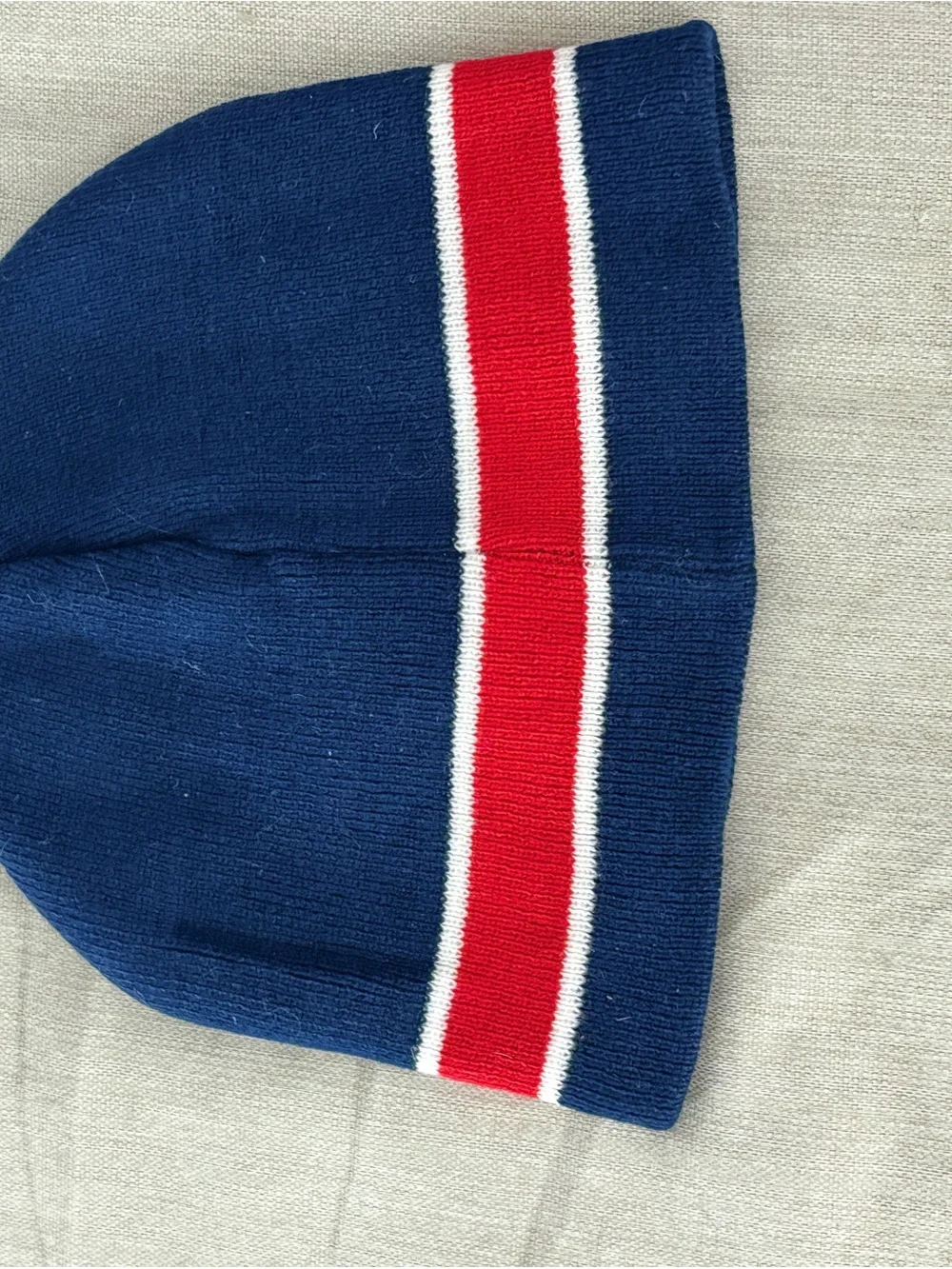 SpongeBob Squarepants Navy Blue Beanie with Red & White Stripe